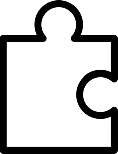 Puzzle Game Piece Outline Svg File, Free Vectors File